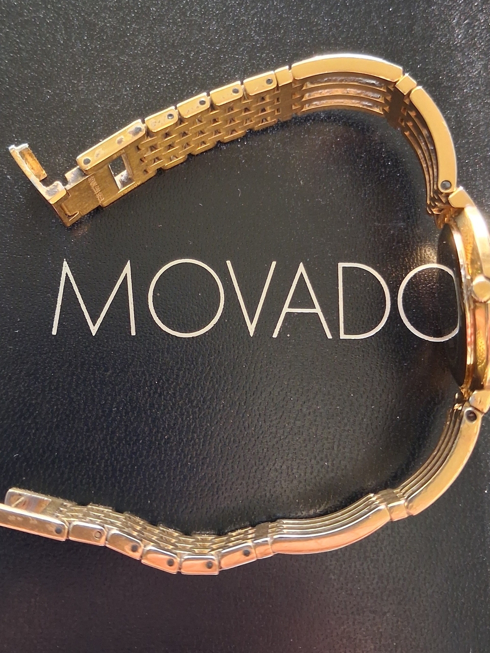 Movado Watch Gold and Diamond Women's Bracelet $2795 - Picture 10 of 16